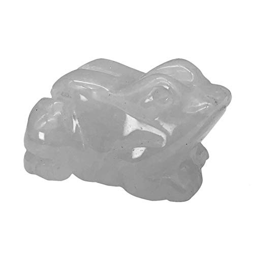 Fekuar Carving Rock Quartz Stone Frog Statue_ Healing Crystal Animal Pocket Figurine Decoration 1_5 inch Fekuar Carving Rock Quartz Stone Frog Statue_ Healing Crystal Animal Pocket Figurine Decoration 1_5 inch