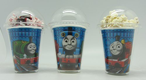 Set of 8 - Thomas Party Cups, Popcorn Cups, Goody Bags, Favor Boxes