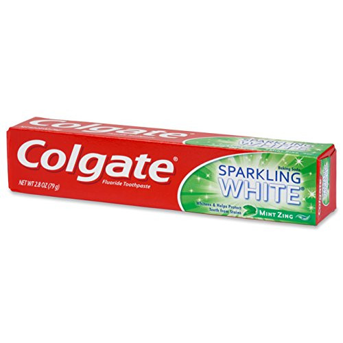 Colgate Sparkling White 2_8 ounce Fluoride Toothpaste Mint Zing Gel
