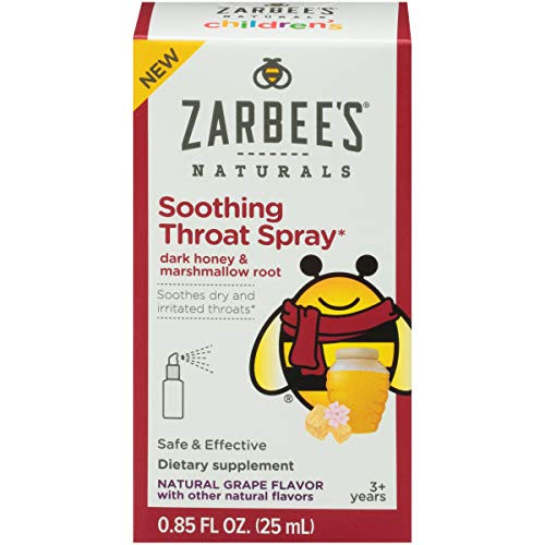 Zarbees Naturals Childrens Soothing Throat Spray_ 0_85 Ounces