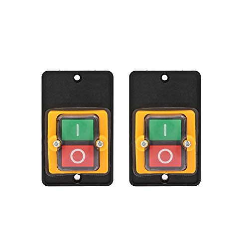 2pcs Push Button Switch?AC 220V380V 10A ONOff Water Proof Push Button Switch