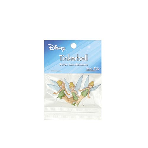 Jesse James Company 0393578 Dress It Up Disney Tinkerbell Button