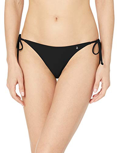 Volcom Juniors Plus Size Womens On The Spot Hipster Bikini Bottom_ Black_ 24
