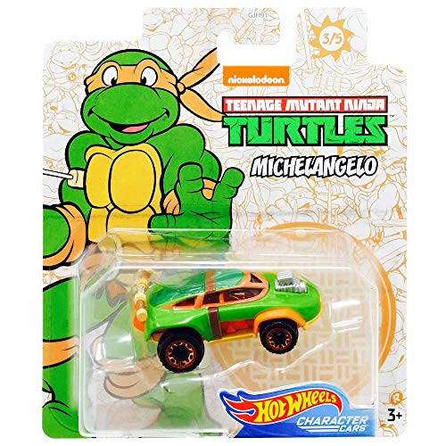 Hot Wheels Michelangelo Teenage Mutant Ninja Turtles Character Car Diecast 164