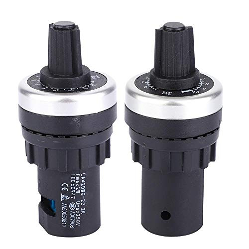 LA42DWQ Potentiometer 22mm 2K Panel Mount VSD VFD for Variable Frequency Converter Speed Drive Potentiometer