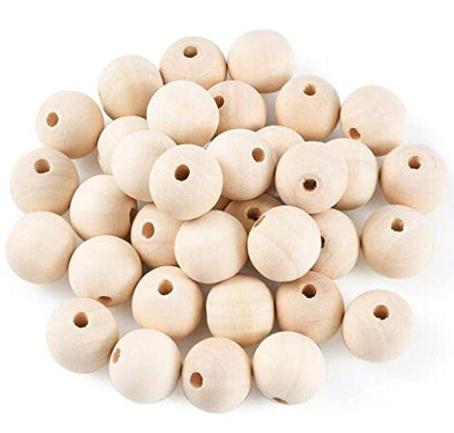 hesmartly 200Pcs 16mm Wood Beads Round Wooden Spacer Beads Unfinished Natural Wood Loose Beads hesmartly 200Pcs 16mm Wood Beads Round Wooden Spacer Beads Unfinished Natural Wood Loose Beads