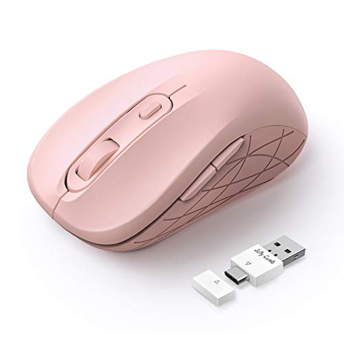 Wireless Mouse Type C 2_4G Jelly Comb Computer Mouse for Laptop with Adjustable DPI 100016002400 Level Mouse Wireless with PCDesktopWindowsMAC OS