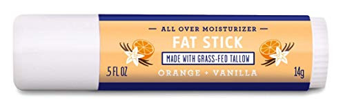 FATCO Fat Stick and All Purpose Moisturizing Stick for Dry Areas on Your Face_ Lips_ and Body  Orange  plus  Vanilla  0_5 ounce