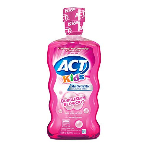 ACT Kids Anticavity Fluoride Rinse_ Bubble Gum Blow Out 16_9 ounce