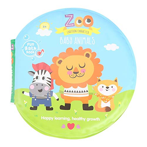 Baby Bath Book Toddlers Sound Book Toy Waterproof Bath Time Bathtub Book Nontoxic Soft Floating Book Zoo
