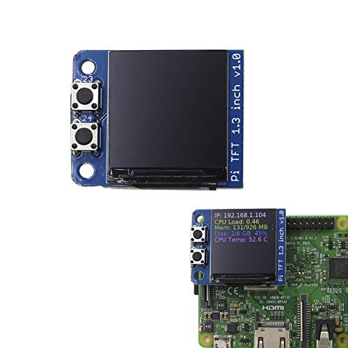 DIYmall Mini PiTFT 1_3 inch  LCD Display 240x240 TFT Add_on for Raspberry Pi 3_3V SPI ST7789 3_3V SPI ST7789 Full Color