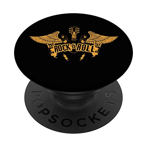 Rock and Roll Loud Music Band Guitarist Musician Black PopSockets PopGrip Swappable Grip for Phones and Tablets Rock and Roll Loud Music Band Guitarist Musician Black PopSockets PopGrip Swappable Grip for Phones and Tablets
