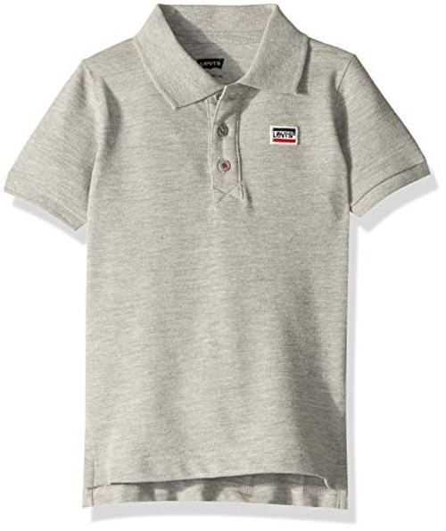 Levis Boys Little Short Sleeve Polo Shirt_ Grey Heather_ 6