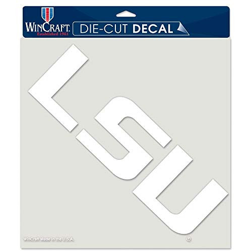 WinCraft LSU Tigers White Die Cut Decal