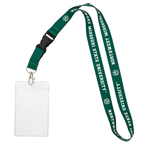Northwest Missouri State University NWMSU Bearcats NCAA Car Keys College ID Badge Holder Lanyard Keychain Detachable Breakaway Snap Buckle  w Pouch G
