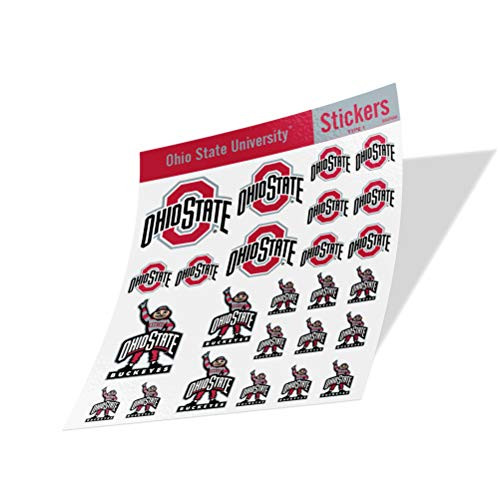 Ohio State University NCAA Sticker Vinyl Decal Laptop Water Bottle Car Scrapbook  Type 1 Sheet C