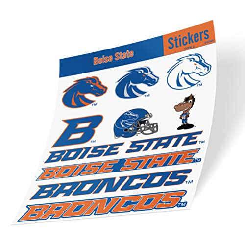 Boise State University BSU Broncos NCAA Sticker Vinyl Decal Laptop Water Bottle Car Scrapbook  Type 2 Sheet C