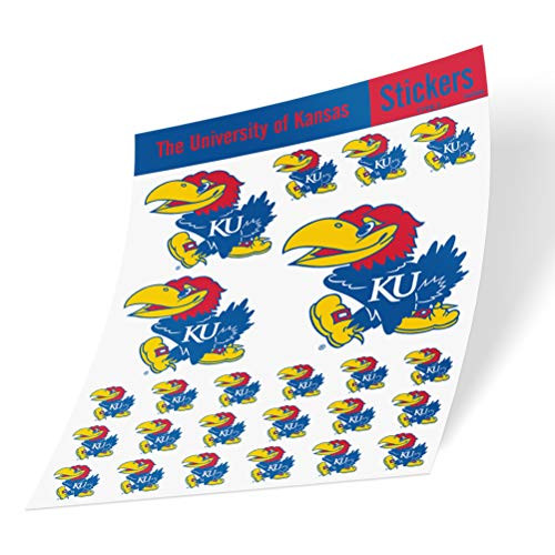 University of Kansas NCAA Sticker Vinyl Decal Laptop Water Bottle Car Scrapbook  Type 3 Sheet C