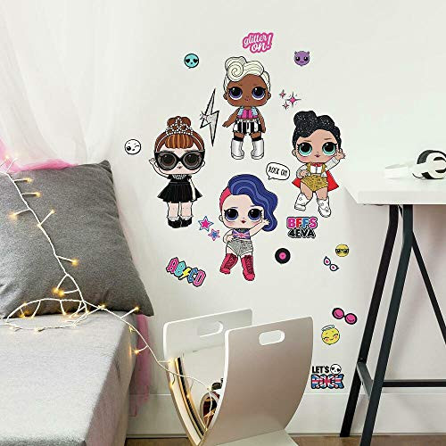 RoomMates RMK4646SCS L_O_L_ Surprise Rock Star Peel and Stick Wall Decals
