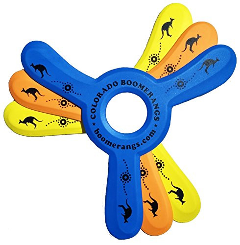 Colorado Boomerangs Kanga Boomerang 3 Pack, 3 Kids Boomerangs from