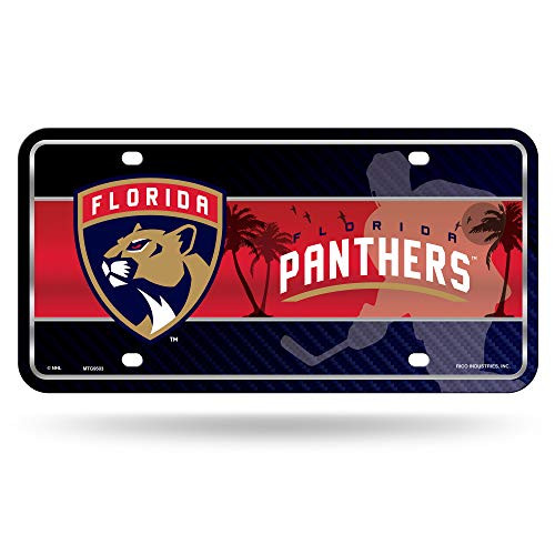 NHL Rico Industries Metal License Plate Tag_ Florida Panthers