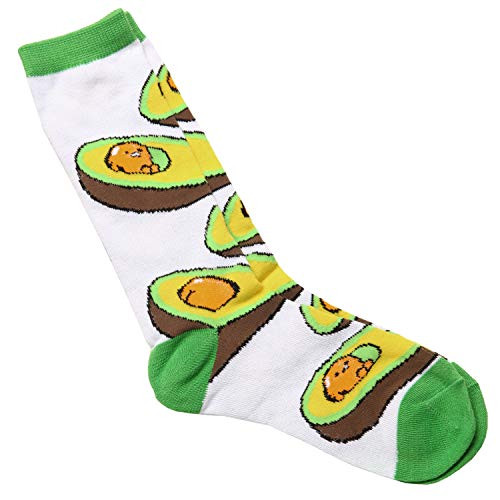 Sanrios Lazy Egg Gudetama Character Avocado Toss Crew Socks