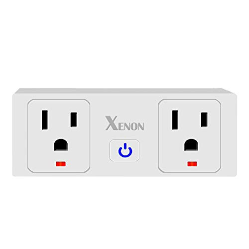 Smart Plug Works with AlexaGoogle Home_ Xenon 2 AC Output in 1 WiFi Outlet Plug_ Smart Outlet Plug_ Voice Control_ Remote Control_ Timer and Schedule Smart Plug Works with AlexaGoogle Home_ Xenon 2 AC Output in 1 WiFi Outlet Plug_ Smart Outlet Plug_ Voice Control_ Remote Control_ Timer and Schedule