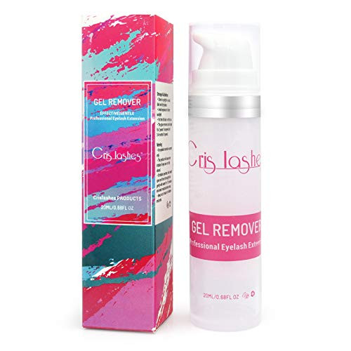 Eyelash Extention Gel Remover Professional Use Removes Eyelash Extension Glue Clear 20ml Easily and Fast Dissolves Less Than 60 Second