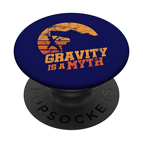 Gravity Is A Myth Mountain Rock Climbing Climber Bouldering PopSockets PopGrip Swappable Grip for Phones  and  Tablets