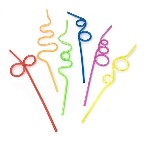 Crazy Straws for Kids Silly Straws for Kids Plastic Straws Reusable Drinking Straws Reusable Plastic Straws Plastic Reusable Straws for Kids Reusable