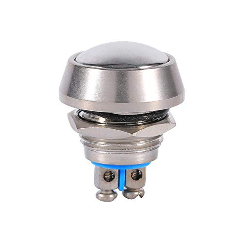 Momentary Button Switch_ 12mm Momentary Toggle Dome Top waterproof Metal Push Button Switch