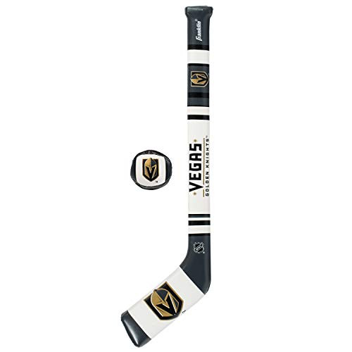 Franklin Sports Vegas Golden Knights NHL Mini Soft Hockey Stick Set _ NHL Team Soft Foam Mini Hockey Stick and Ball Set _ Great Toy for Kids Franklin Sports Vegas Golden Knights NHL Mini Soft Hockey Stick Set _ NHL Team Soft Foam Mini Hockey Stick and Ball Set _ Great Toy for Kids