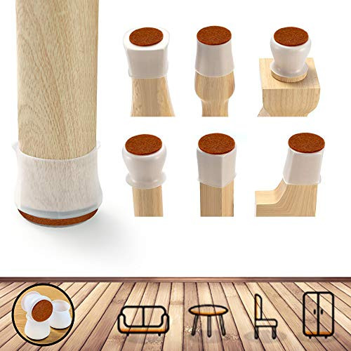 Upgrad Chair Leg caps_ 16 pcs Chair Leg Protectors for Hardwood Floors_ Reusable Furniture Pads for Hardwood Floors?Chair Leg Floor Protectors That ca Upgrad Chair Leg caps_ 16 pcs Chair Leg Protectors for Hardwood Floors_ Reusable Furniture Pads for Hardwood Floors?Chair Leg Floor Protectors That ca