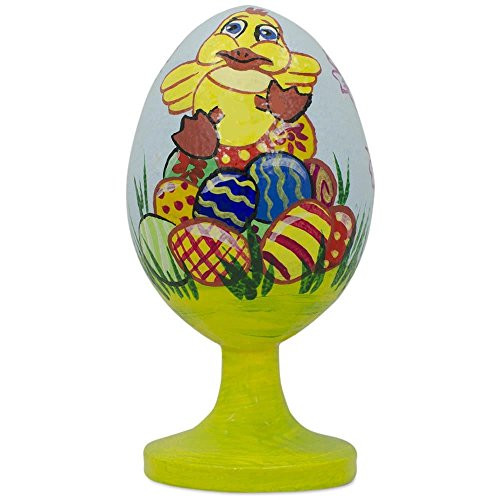 BestPysanky Duckling Easter Eggs Wooden Figurine