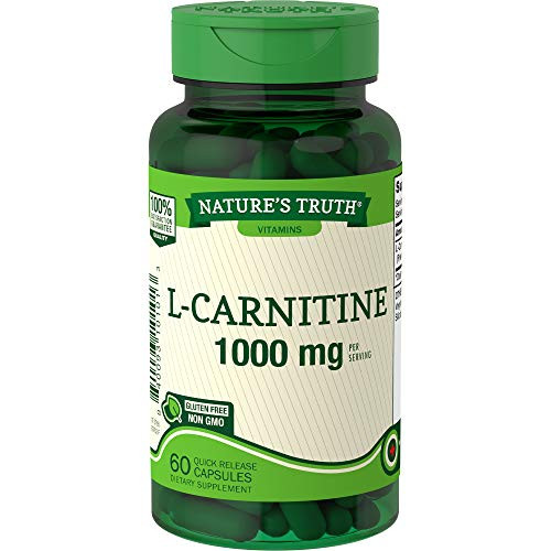 Natures Truth L_Carnitine 500 mg Plus CoQ_10 Dietary Supplement_ 60 Count