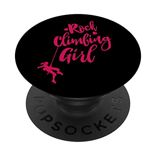 Rock Climbing Girl _ Cute Girls Love Rock Mountain Climber PopSockets Grip and Stand for Phones and Tablets