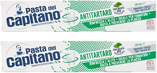 Pasta del Capitano Antitartaro Toothpaste 100ml 3_53ounce_ Pack of 2 Pasta del Capitano Antitartaro Toothpaste 100ml 3_53ounce_ Pack of 2