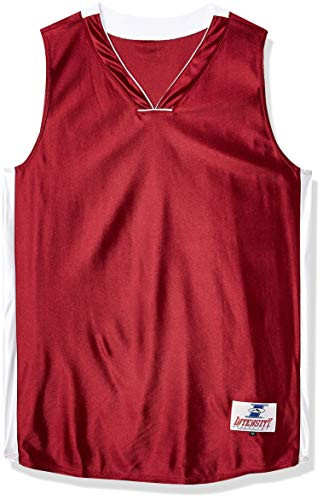 Intensity Mens Pro Style Dazzle Basketball Jersey_ CardinalWhite_ Medium