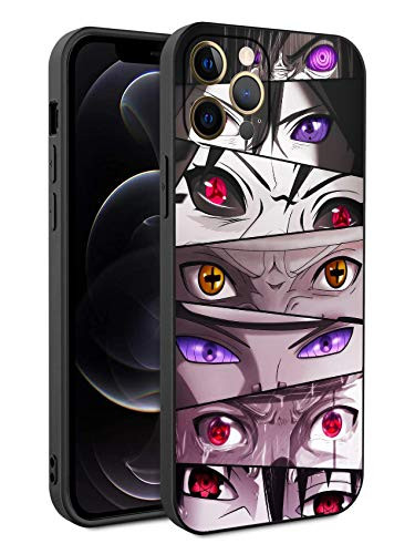 Compatible with iPhone 12 Pro Max Anime Comic Series Protection Cover Back Case for iPhone 12 Pro Max  Minimal_Naruto_Sharingan 3