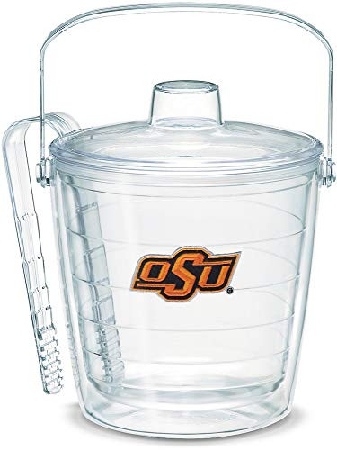 Tervis 1064499 Oklahoma State Cowboys Athletic Logo Ice Bucket with Emblem and Clear Lid 87oz Ice Bucket, Clear
