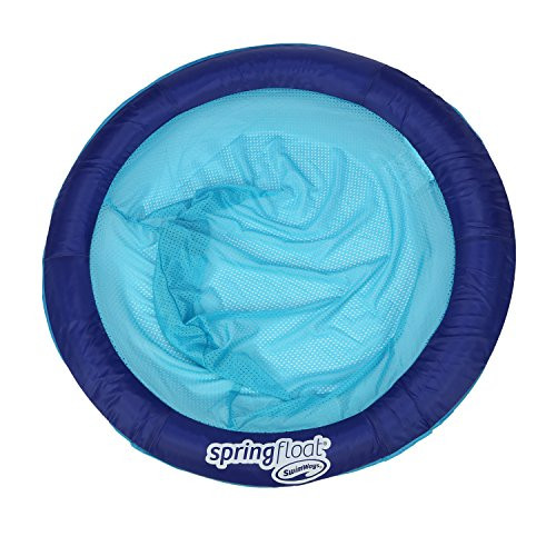 Swimways Spring Float Papasan Pool Chair, Dark Blue / Light Blue