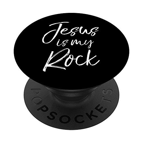 Jesus is My Rock PopSocket Grip Christian Faith Bible Quote PopSockets Grip and Stand for Phones and Tablets Jesus is My Rock PopSocket Grip Christian Faith Bible Quote PopSockets Grip and Stand for Phones and Tablets