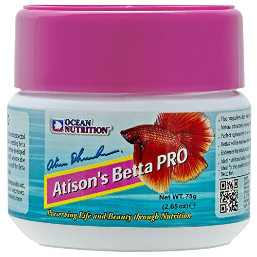 Ocean Nutrition Attisons Betta Pro Pellet Food 2_65_Ounces  75 Grams  Jar