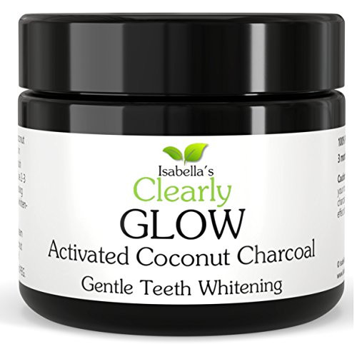Clearly GLOW Coconut Teeth Whitening Activated Charcoal Powder I 100 percent Pure Food Grade Non GMO Made from Coconut Shells I Naturally Whiten without Stri Clearly GLOW Coconut Teeth Whitening Activated Charcoal Powder I 100 percent Pure Food Grade Non GMO Made from Coconut Shells I Naturally Whiten without Stri