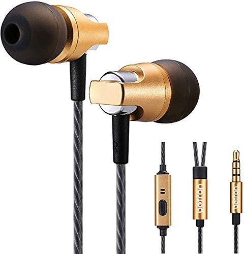 Betron KRTE60 Noise Isolating Earbuds_ in Ear Headphones with Hands_Free Mic and Crisp Sound