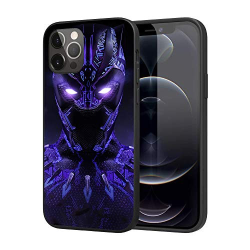 iPhone 12 Case iPhone 12 Pro Case_ Feel Comfortable Comics Case Plastic Cover Case  Black_Panther