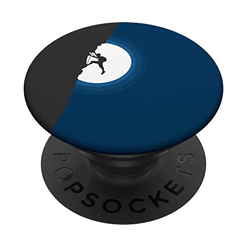 Rock Climbing Moon Mountain PopSockets Grip and Stand for Phones and Tablets