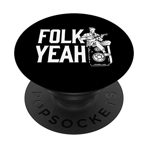 Folk Yeah Punk Rock Banjo  and  Bluegrass Hybrid Graphic PopSockets Grip and Stand for Phones and Tablets Folk Yeah Punk Rock Banjo  and  Bluegrass Hybrid Graphic PopSockets Grip and Stand for Phones and Tablets