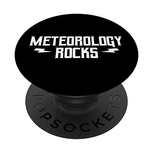 Meteorology Rocks Funny Meteorologist Gifts PopSockets PopGrip Swappable Grip for Phones  and  Tablets