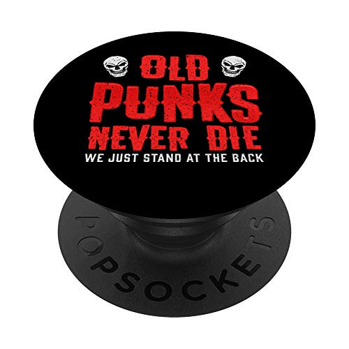 Punk Rock Never Dead Funny PopSockets PopGrip Swappable Grip for Phones  and  Tablets